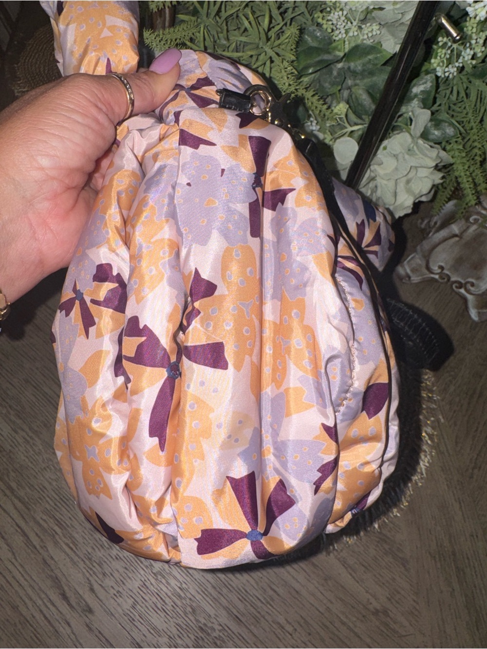 See By Chloe Floral Quilted Puffer Satchel Bag Excellent Preloved Condition ⭐️ - Picture 5 of 5